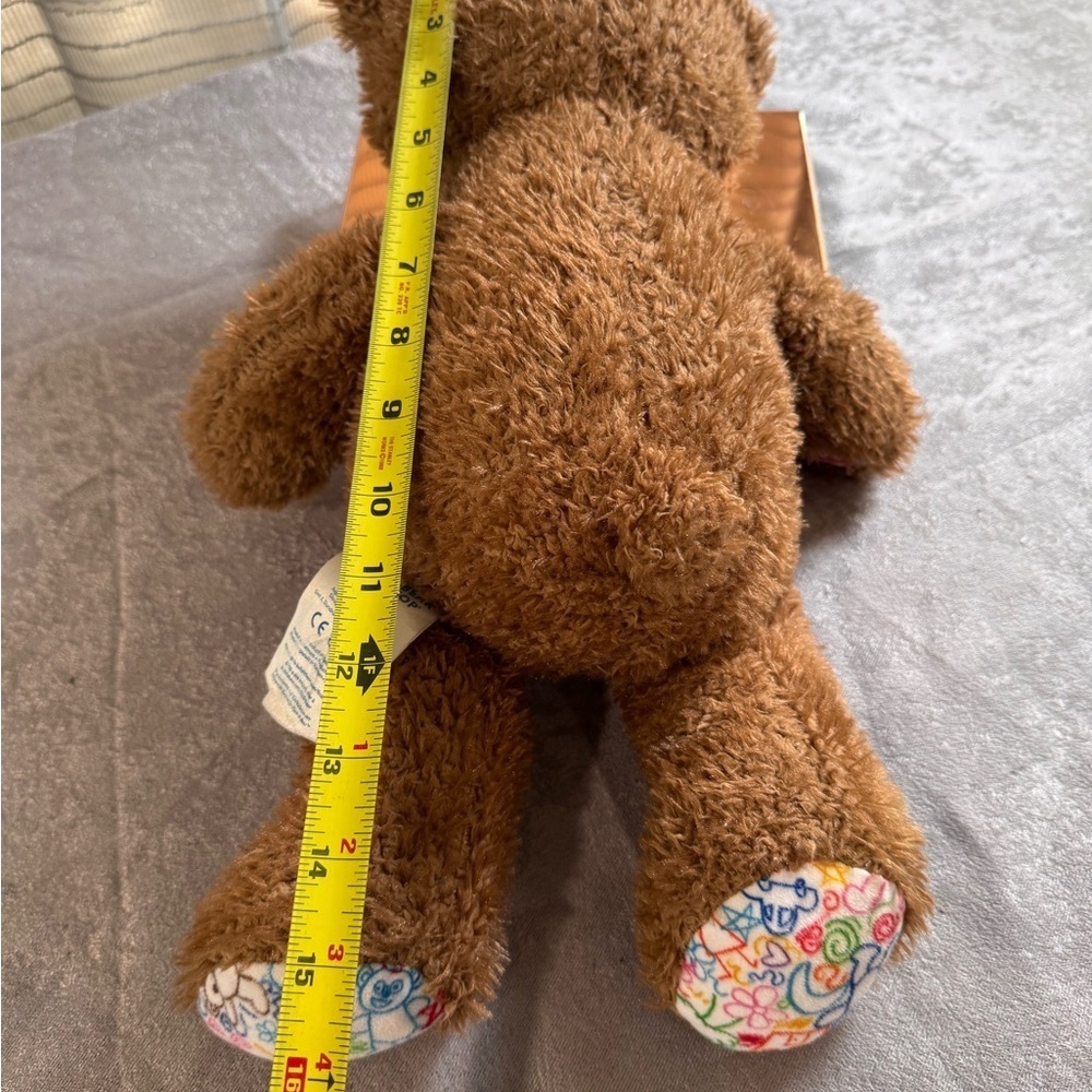 Build-A-Bear Fluffy Brown Teddy with Red Heart - Picture 2 of 7